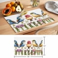 thumbnail image 6 of Spring Bird Placemats Set of 12, Vintage Flower Fence Watercolor Non-Slip Place Mats Washable Table Mats for Kitchen Dining Table Decorations Indoor/Outdoor, 6 of 9