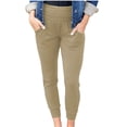 thumbnail image 2 of Mother Day Gifts AXXD Women Leggings High-Waisted Pleated Leggings With Pocket Nine-Quarter Pants, 2 of 6