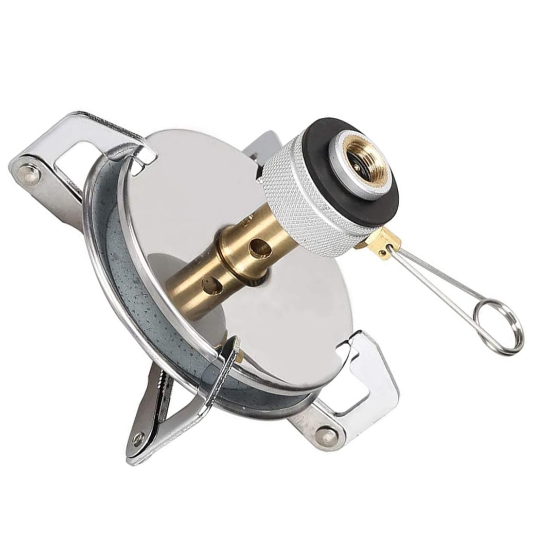 Soimiss Portable Gas Burner Stainless Steel Camping Stove for Outdoor Adventures 1Pcs