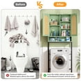 thumbnail image 6 of VEANERWOOD Rattan Over The Toilet Storage Cabinet, Bathroom Space-Saving Toilet Rack with Cupboard  Metal Stand & Adjustable Shelf,  Space Saver, 6 of 10