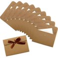 thumbnail image 1 of Kraft Envelopes, 10 Pieces Vintage Envelope, Pretty Mini Envelope with Ribbon and, Ideal Envelopes for Letters, 1 of 4