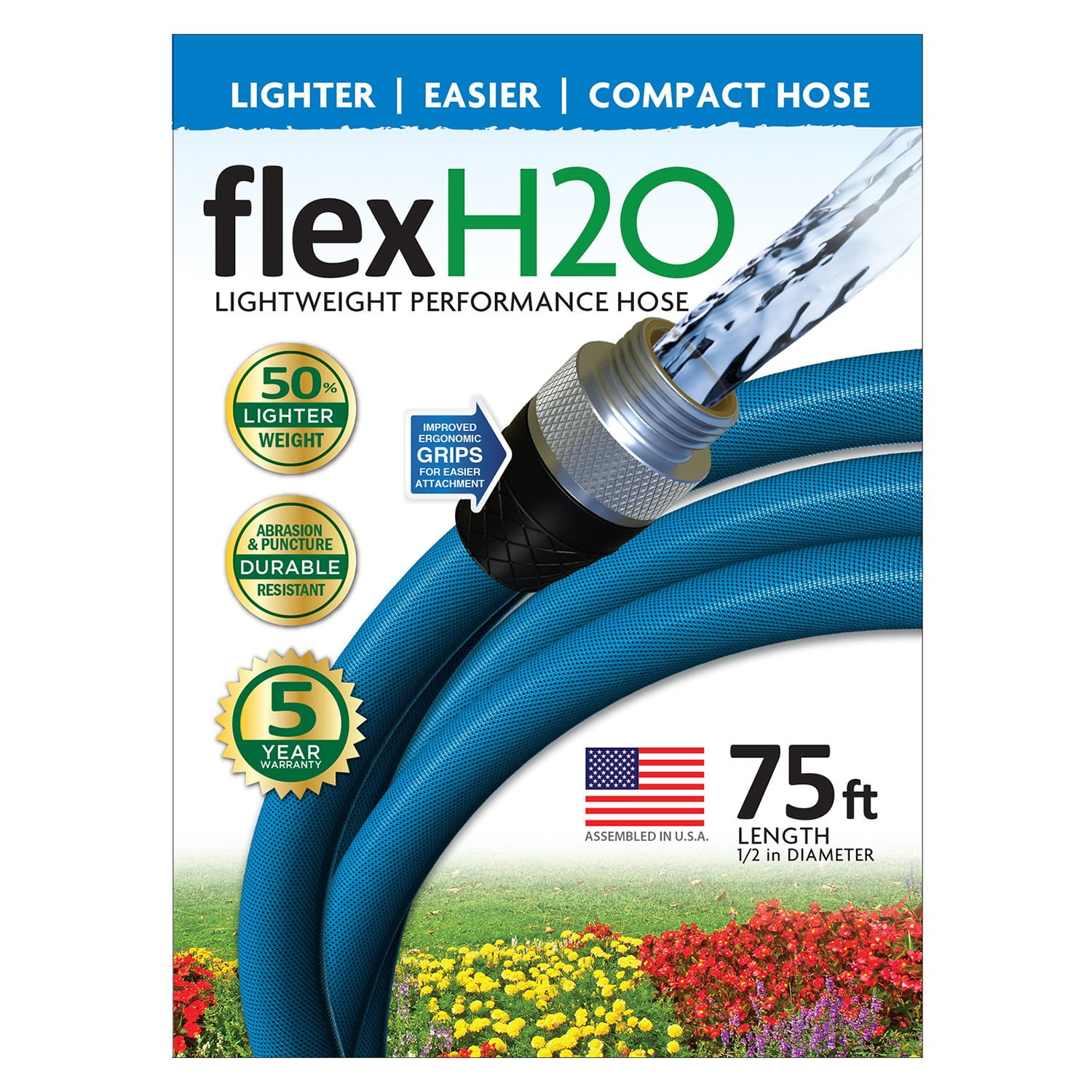Aqua Joe Turbo Drive 360º Sprinkler with 4 Spray Patterns