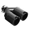 thumbnail image 2 of Tubo de escape trasero de coche, tubo de escape trasero doble de fibra de carbono para coche, punta de escape de coche con rendimiento finamente ajustado, 2 of 9