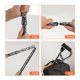 thumbnail image 5 of Bastón plegable ligero para mujeres y hombres, con mango descentrado, ajustable para personas mayores, movilidad y equilibrio, base pequeña, 81-94 cm, diseño de flor, 5 of 5