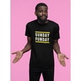 thumbnail image 3 of Old Glory Mens Sunday Funday Pittsburgh Short Sleeve Graphic T Shirt, 3 of 6