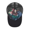 thumbnail image 3 of Demon Slayer Adult Baseball Cap Adjustable Sun Visor Hat Prints Trucker Hats Skull Cap Headwear for Men Women, 3 of 6
