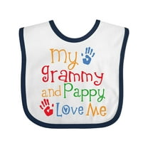 Inktastic Grammy and Pappy Love Me Boys or Girls Baby Bib