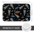 thumbnail image 2 of Picia Space Rockets Pattern Flannel Doormat – 16x24 Inch Non-Slip Indoor Mat, Absorbent & Quick-Dry Rug for Entryway, Bathroom, Kitchen, and Bedroom, Machine Washable, 2 of 7