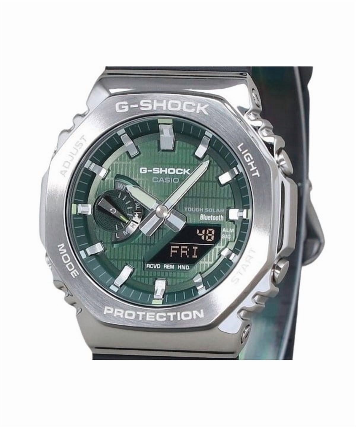 Casio G-Shock G-Steel Analog Digital Smartphone Link Resin Green