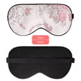 thumbnail image 3 of PiccoCasa Silk Sleeping Mask with Adjustable Strap Eye Mask, Pink Rose, 3 of 7