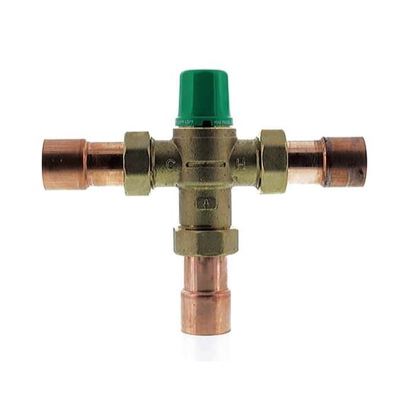 Taco Mixing Valve, Forged Brass, 1 to 20 gpm 5004-C3