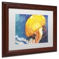 thumbnail image 3 of Trademark Fine Art "Jelly Fish II" Canvas Art by Jennifer Redstreake White Matte, Wood Frame, 3 of 4