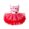 thumbnail image 1 of FYDUU Robes de Pâques Filles Robe de Ballet Tutu Justaucorps pour Pratique de Danse Performance Fête Élégante Robe Tutu à Bretelles Robes pour Fille Robe d'Été Stylée, 1 of 8