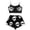 1-Black, variant on DHFJKG Halloween Pajamas Womens Cami Set Skeleton Print Cropped Tank Top And Shorts 2 Piece Sleeveless Pjs