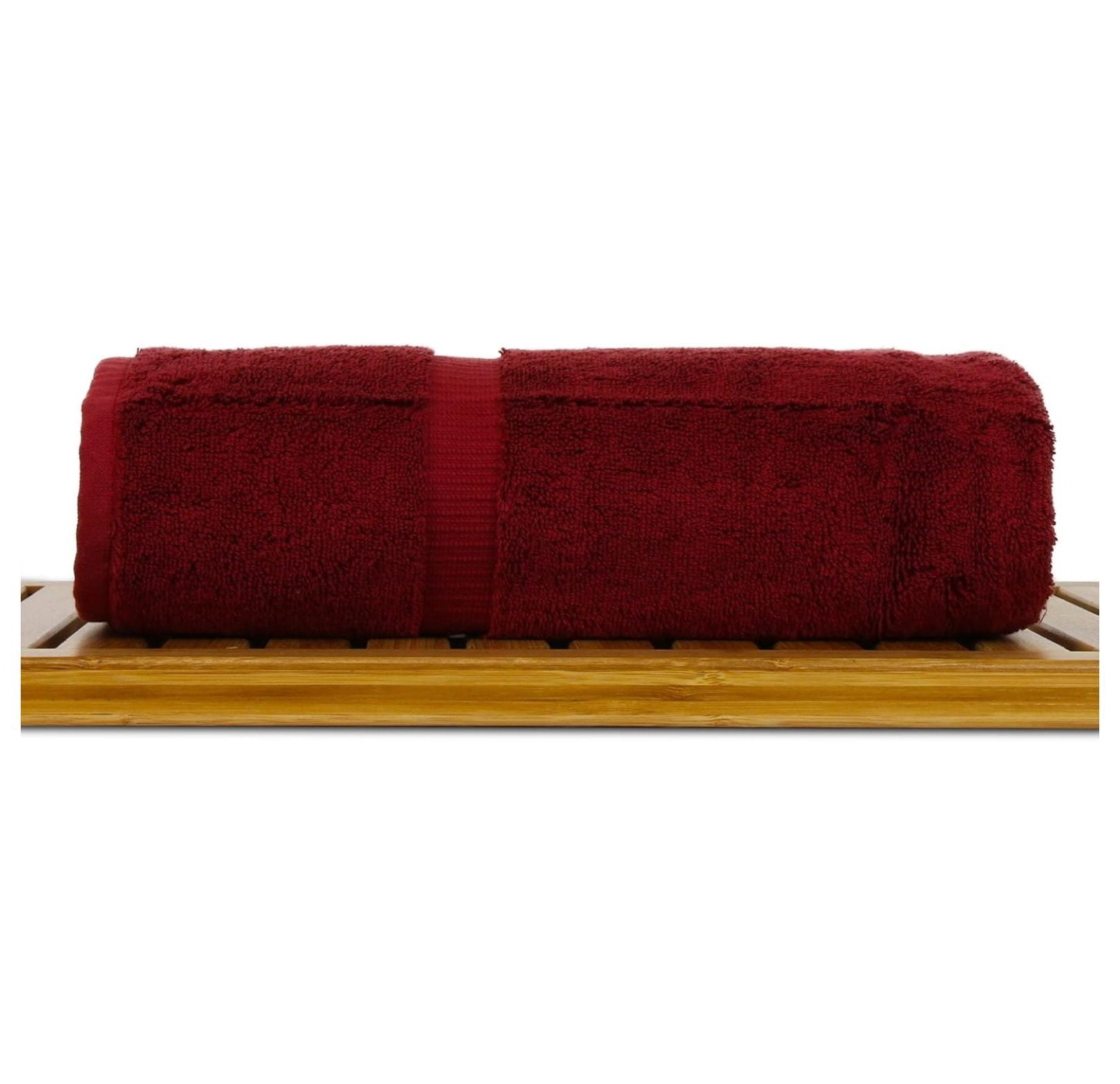 Luxury Hotel & Spa Ultra Soft Bath Towels 100% Turkish Cotton - Cranberry - Set of 2