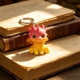thumbnail image 4 of Weloille 3D Printed Little Dragon Figurine 1Pc, Creative Mini Animal Statue, Smooth Hand Painted Decorative Ornament, Cute Desktop Decor for Home Office Shelf Bedroom Living Room, 4 of 5