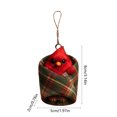 thumbnail image 3 of Warm Package of Small Ornaments and Pendants with Plaid Blanket Design, Soft Cotton Plaid Fabric Hanging Decorations for Christmas Tree, Cozy Holiday Ornament and Gift for Home Decor Enthusiasts, 3 of 6