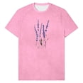 thumbnail image 6 of Women's Dandelion Print T Shirts Cute Graphic Tees Short Sleeve Summer Cotton Tee Tops, 6 of 6