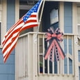 thumbnail image 5 of hulanddfd Large 4th of July Patriotic Bows for Wreath, 250th Anniversary 4th of July Burlap Bow Red Blue with White Star Wreaths Bow for Front Door Indoor Outdoor Tree Bow Party Wall Decor, 5 of 7