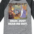 thumbnail image 3 of Disney - The Sword And The Stone - Okay, Just Hear Me Out - Toddler & Youth Raglan Graphic T-Shirt, 3 of 5