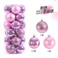 thumbnail image 3 of 24 bolas navideñas decorativas para árbol de Navidad, minibolas irrompibles de varios colores para colgar, decoración para fiestas navideñas, 3 of 5