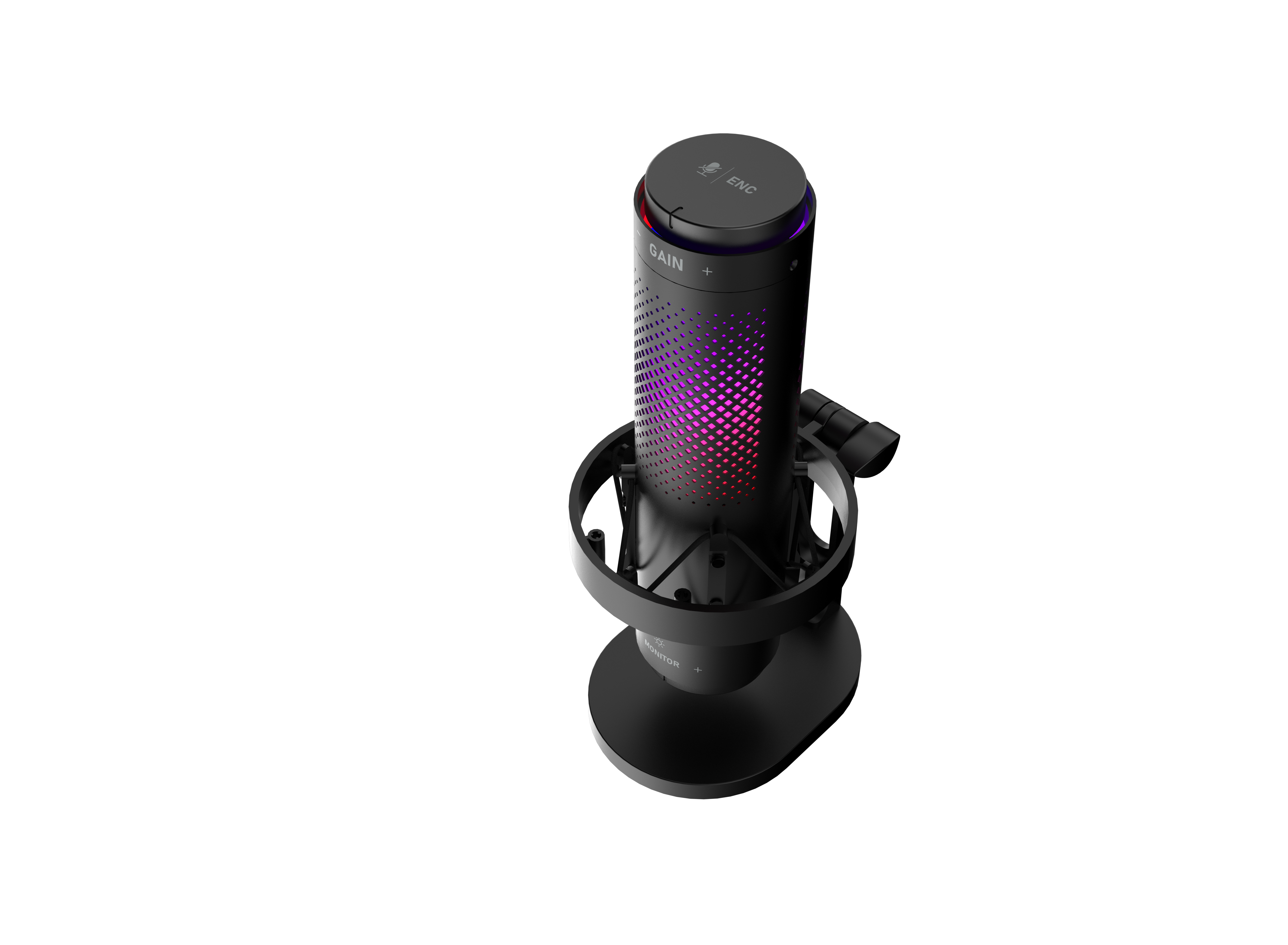 onn USB Tri-Pattern Gaming Microphone Black photo 6