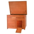 thumbnail image 4 of TRIXIE natura Weatherproof Wooden Outdoor Duck Coop with Pull-Out Tub, Brown, 4 of 7