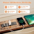 thumbnail image 4 of Sofá Superjare, 2 tomas de corriente, puertos USB-C, color marrón rústico, 4 of 9
