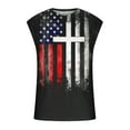 thumbnail image 4 of WREESH Men American Flag Sleeveless Tank Top Patriotic Muscle Shirt 4th of July Gym Workout Casual Tee, 4 of 5