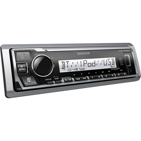 Kenwood - Bluetooth Digital Media (DM) Marine Receiver with Satellite Radio-Ready - Silver