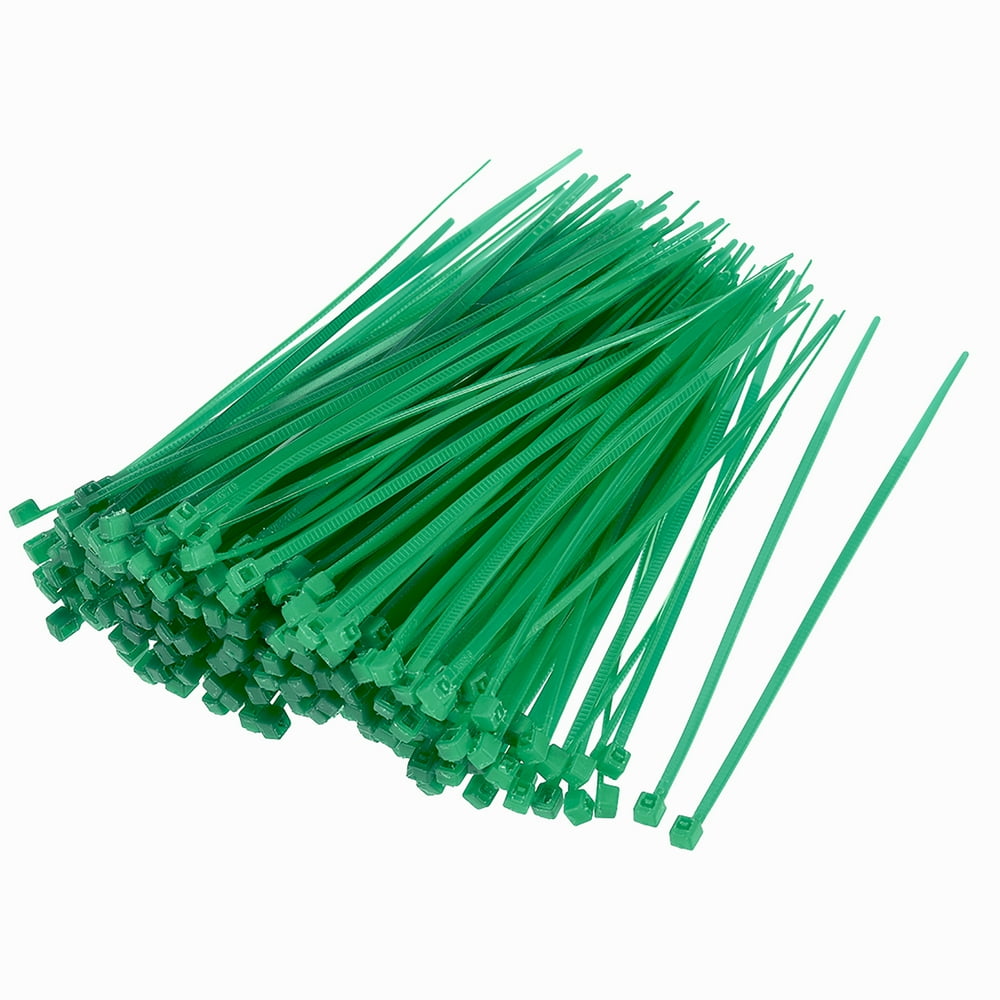 Nylon Cable Ties 4Inch SelfLocking Zip Ties 0.07Inch Width Green 500pcs