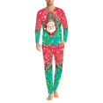thumbnail image 3 of Renewold Matching Family Christmas Pajama Sets Santa Xmas Trees Mens Pjs Long Sleeve Sleepwear Holiday Lounge Set of 2 Thermal Athletic Clothing Size 5XL, 3 of 5