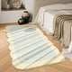 thumbnail image 4 of Alfombra de dormitorio faux Pashm 40x120cm | Alfombra antideslizante tatami multicolor | Textura suave y suave • Costuras duraderas • Fácil de limpiar | Felpudo de noche para salón, oficina, 4 of 6