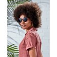 thumbnail image 5 of Foster Grant Women's Polarized Round Sunglasses, Tortoise Blue, 5 of 6