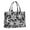 Black Christmas Snowflake, variant on Large Capacity Tote Bag,Blue Christmas Snowflake Pattern Handbag Fashion Luxury Tote Bag,15.7"x13"x 5.1" Inches,Laptop Compatible