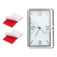 thumbnail image 1 of Reloj para salpicadero de coche, luminoso, elegante y fácil de instalar, con decorativo para SUV, camiones y vehículos. Vertical de plata, 1 of 10