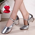 thumbnail image 4 of XIHAHA Zapatos de baile de suela blanda para mujer, niña, mujer, salón de baile latino, zapatos de baile modernos para práctica de Salsa, baile cuadrado con punta cerrada, 4 of 4