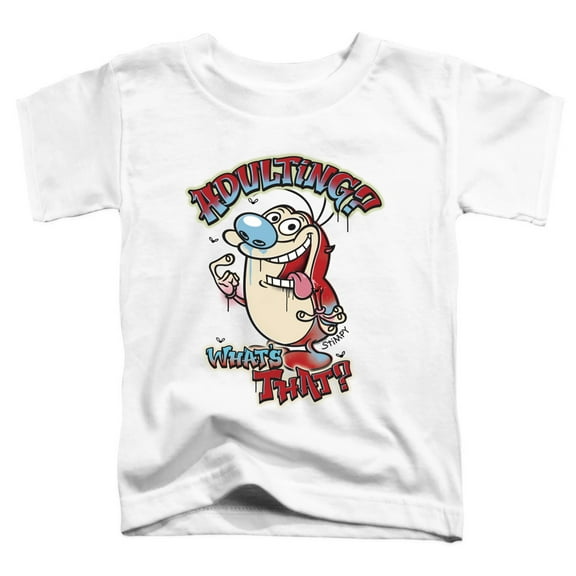 Ren And Stimpy Adulting What's That? Unisex Toddler T Shirt