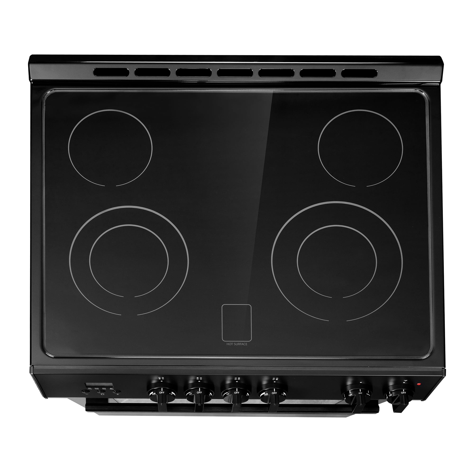 Cosmo 30 in. Stellar Collection 4.9 cu. ft. Electric Range, 4 Burners, Convection Oven in Matte Black