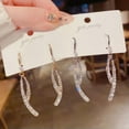 thumbnail image 6 of GKNET Gorgeous Crystal Cubic Zircon Earrings Stud Dangle Drop Wedding Delicate Jewelry Women US-gold, 6 of 9