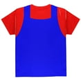 thumbnail image 2 of Halloween Italian Red Plumber Costume All Over Youth T Shirt Multi YLG, 2 of 2