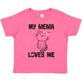 thumbnail image 3 of Inktastic Mema Loves Me Girls Grandchild Cat Girls Toddler T-Shirt, 3 of 5