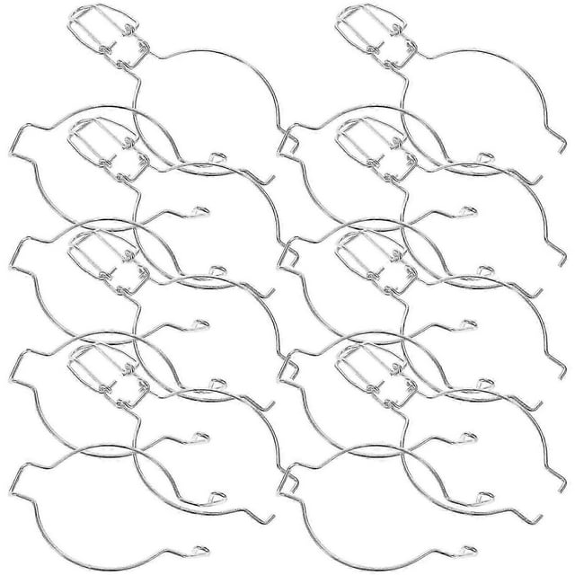 12pcs Stainless Steel Sealing Clips Mason Jars Glass Canister Buckles Jar Sealing Clip Canning Jar Accessories For Airtight Food Storage