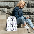 thumbnail image 6 of Kdxio Lavender Flowers Clear Backpack, Transparent Bookbag for School for Women Men, Capacity Clear Bag for College, Travel, 6 of 7