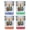 Multicolor (4-Pack), variant on London England Vintage Design Souvenir 2 oz Square Shot Glass – Clear