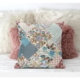 thumbnail image 3 of Arizona Patchs Floraux Jeter Tissu Oreiller en Rose Brun 18x18, 3 of 5