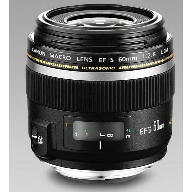 Canon EF-S 60mm f/2.8 Macro USM Fixed Lens for Canon SLR Cameras