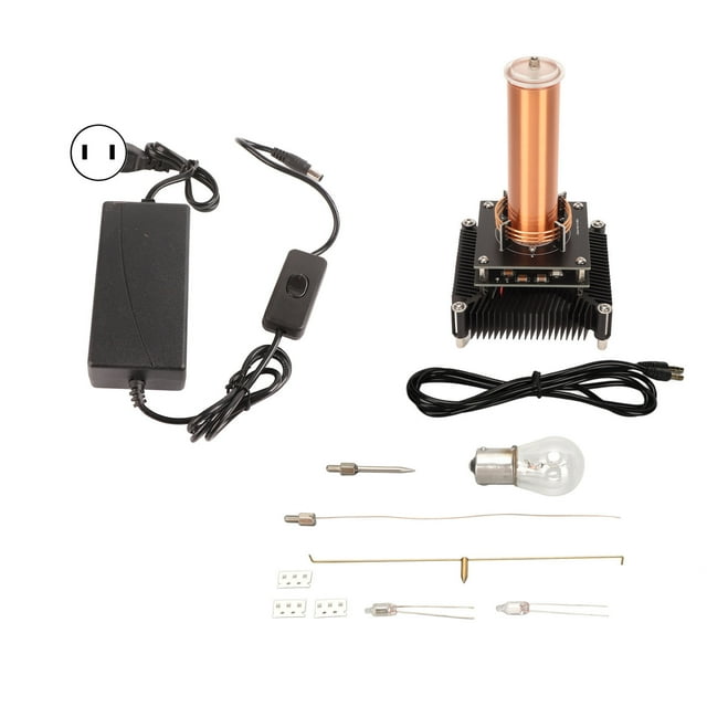 DIY Music Coilwith Base,Music Coil Kit Plasma Arc Plasma Loudspeaker Kit Arc Plasma Loudspeaker Model Top-Notch Performance