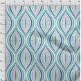 thumbnail image 3 of oneOone Silk Tabby Medium Blue Fabric Ogee Damask Sewing Craft Projects Fabric Prints By Yard 42 Inch Wide, 3 of 4
