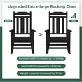 thumbnail image 4 of SERWALL Oversize Rocking Chairs Set of 2, Outdoor Rocker for Porch, HDPE Rocking Chairs, 4 of 9